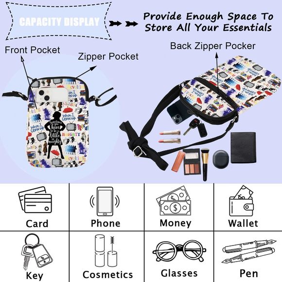 Broadway Musical Gift Musical Theatre Lover Crossbody Bag Musical Fans Gift :] - Picture 3 of 6